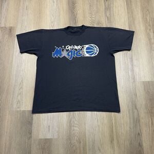 Vintage Orlando Magic Shirt Mens Large Black NBA Basketball Tee 90s Retro Magic